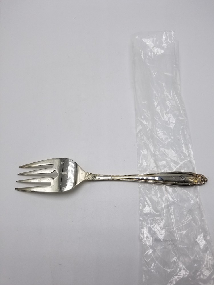 Eldan "ELD15" Silver-plate Nickle 8 1/2 Inch Medium Cold Meat Fork