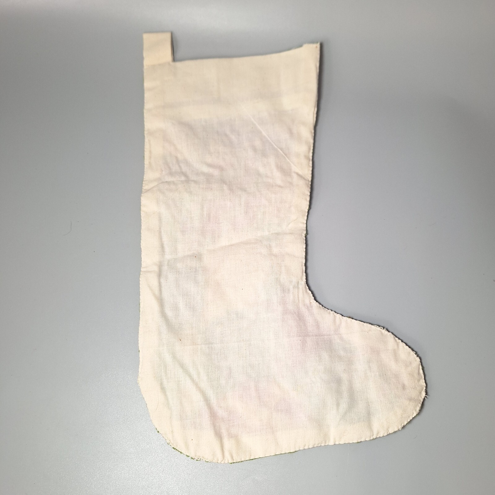 RARE Needlepoint Christmas Stocking Cat Handmade Siamese Kitten Vtg Patchwork