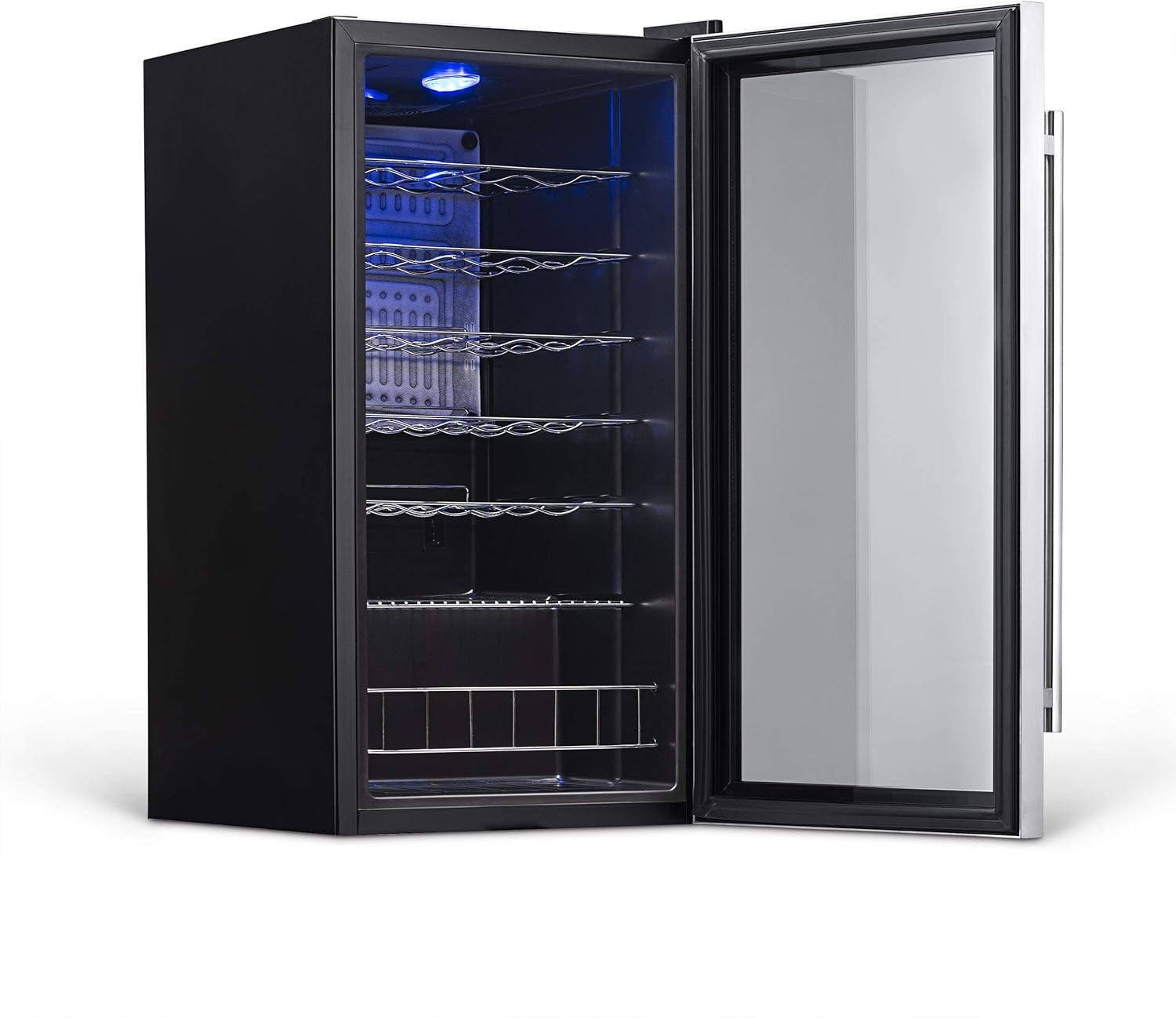 Newair AWC-270E-RB Freestanding Wine Fridge, 27 Bottles - Certified Refurbished