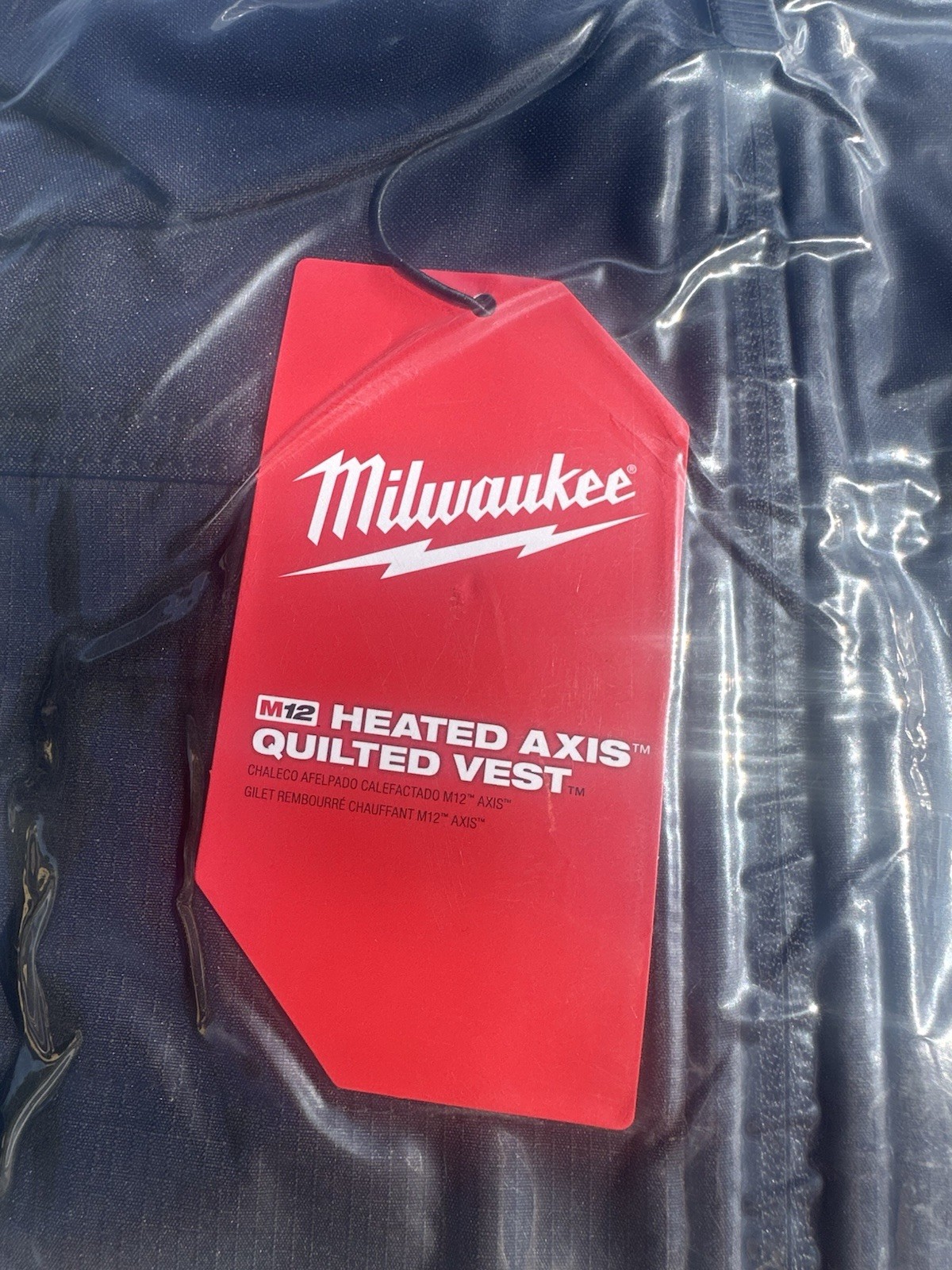 Milwaukee M12 Heated AXIS Vest Black M300BJ-S HEATED QUILTED VEST ONLY