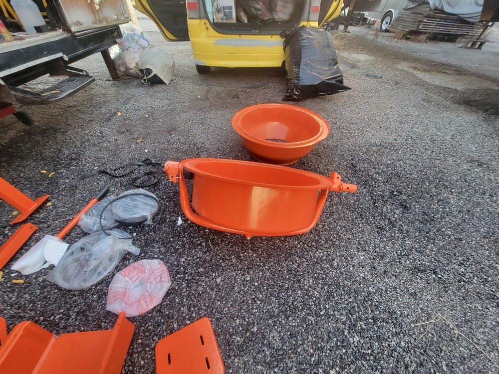 CENTRAL MACHINERY Cement Mixer Broken Belt *READ