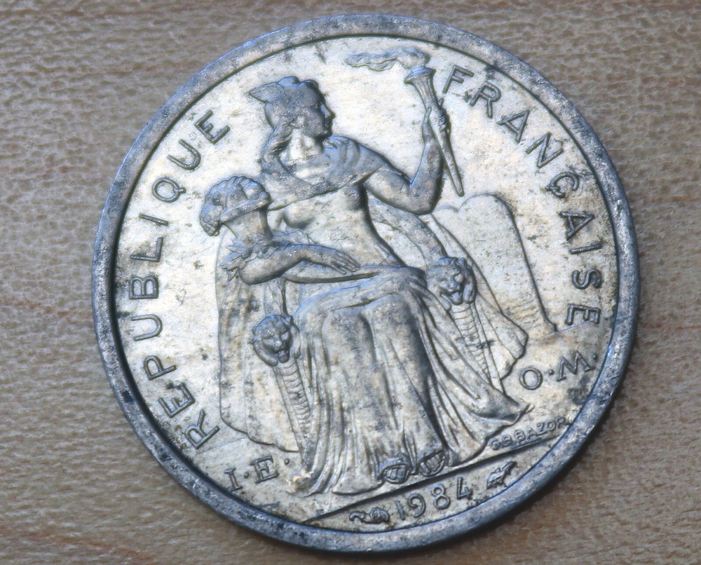 1984 French Polynesia 1 Franc