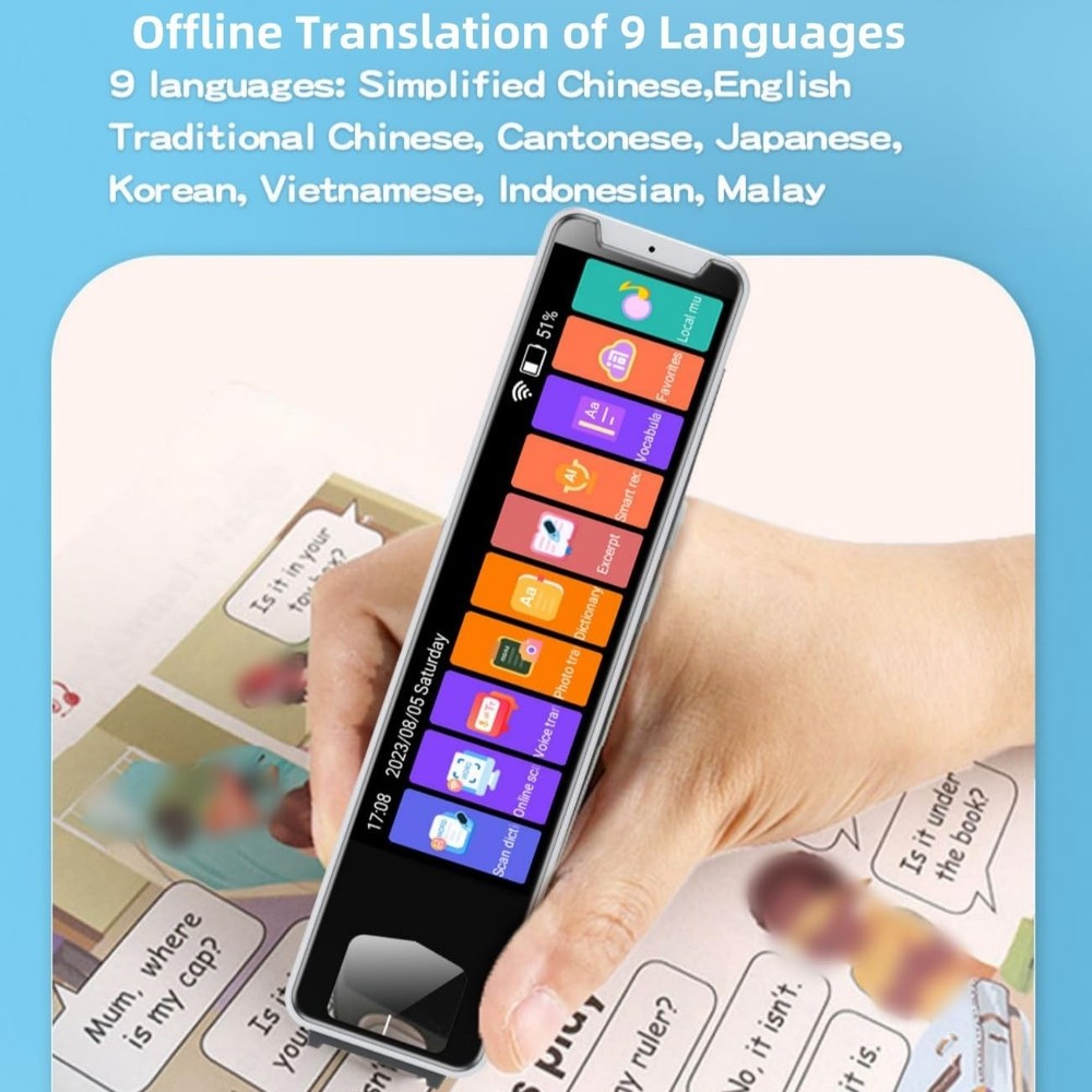 Translator Pen Scanner, Multipurpose OCR Digital Scan Translator Pen Reader 1...