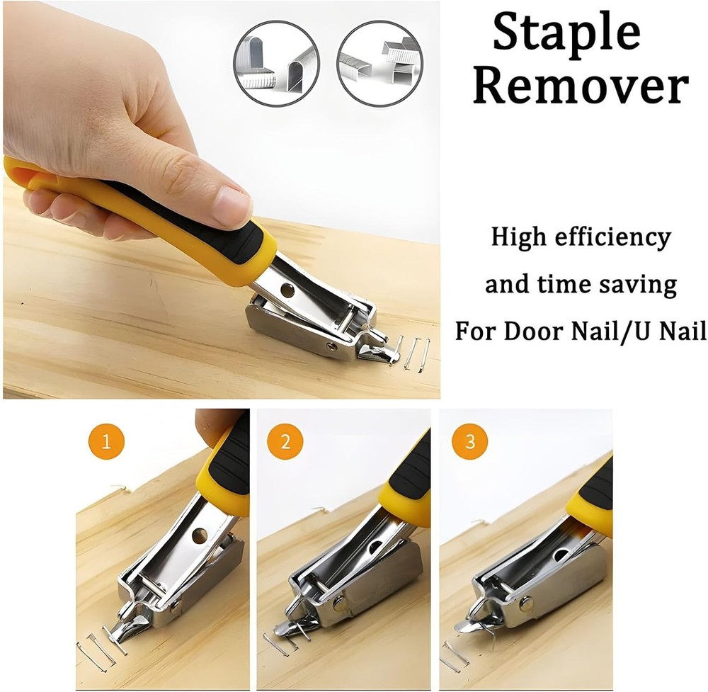 Upholstery Staple Remover Tack Puller Nail Remover Tool Set Nail Puller Plier, S