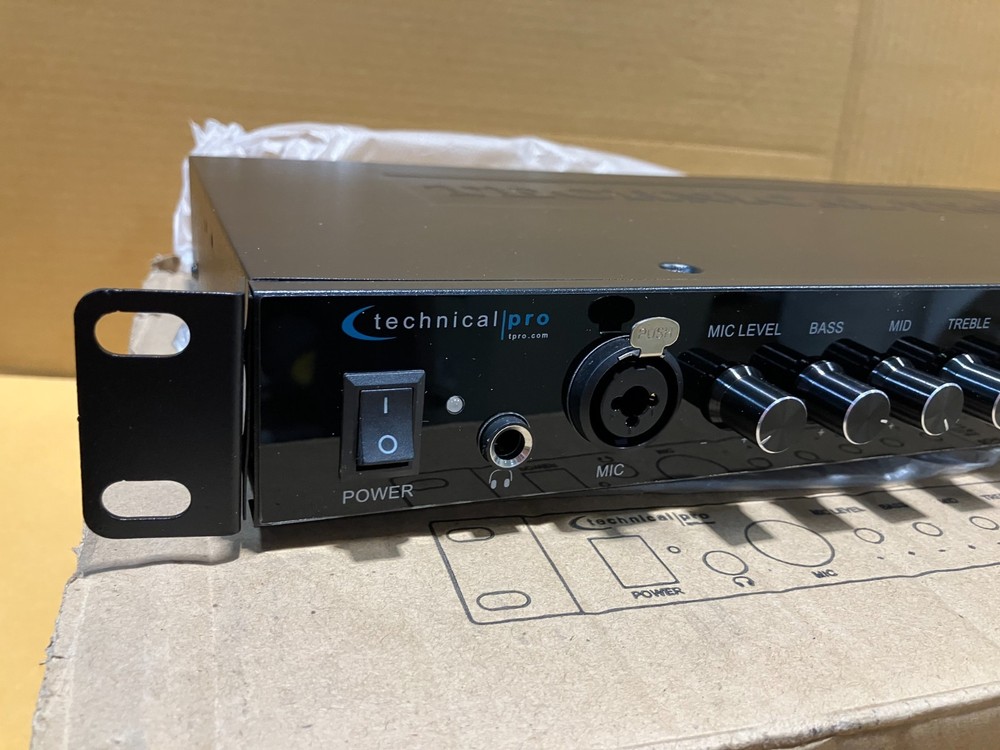 Technical Pro Bluetooth USB/SD Preamp Mixing Recorder w/2 Mic Inputs+9 Band EQ