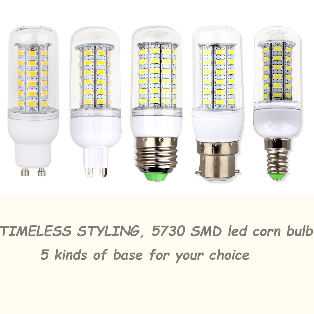 Led Corn Light Bulb Mogul Base E27 E12 E14 B22 E26 G9 5730 SMD Save Energy Lamp