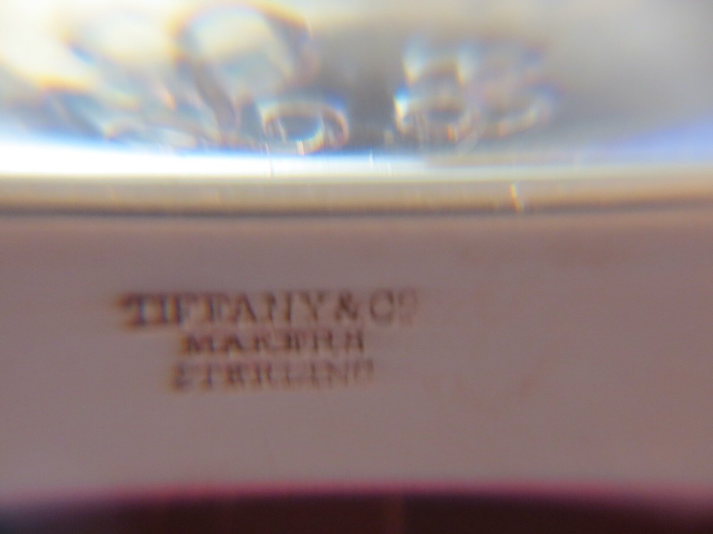 TIFFANY & CO MAKERS STERLING SILVER CALENDAR MONOGRAMS