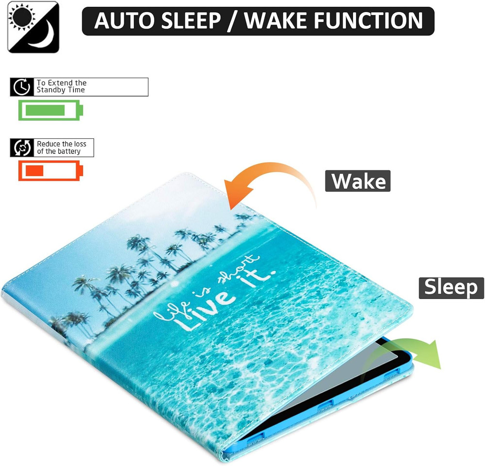 Galaxy Tab S8 Plus/S7 FE/S7 plus Case 12.4 Tablet,Multiple Angles Stand PU Leath