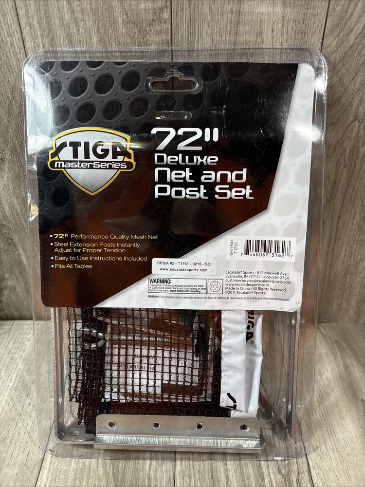 NEW Stiga Master Series 72" Clipper Net and Post Set
