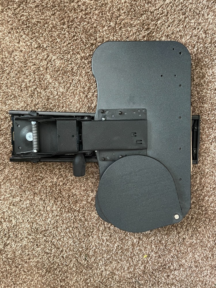 Under desk keyboard tray with mouse pad tray, extra sturdy