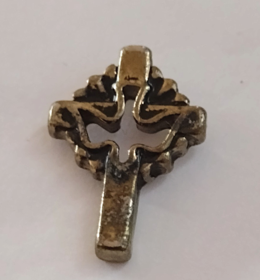 Religious Cross Dove Small Tack Pin