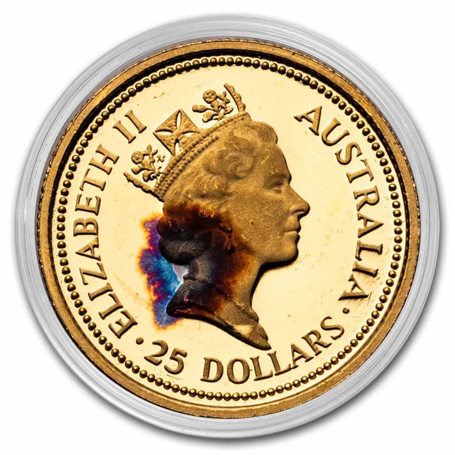 1988 Australia 1/4 oz Proof Gold Nugget