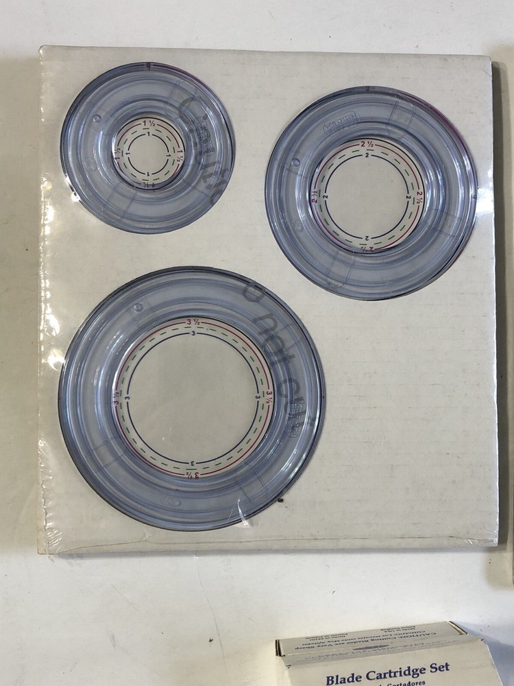 Creative Memories Lot Cutting System Mat Circle Oval Patterns 2 Blade Carts