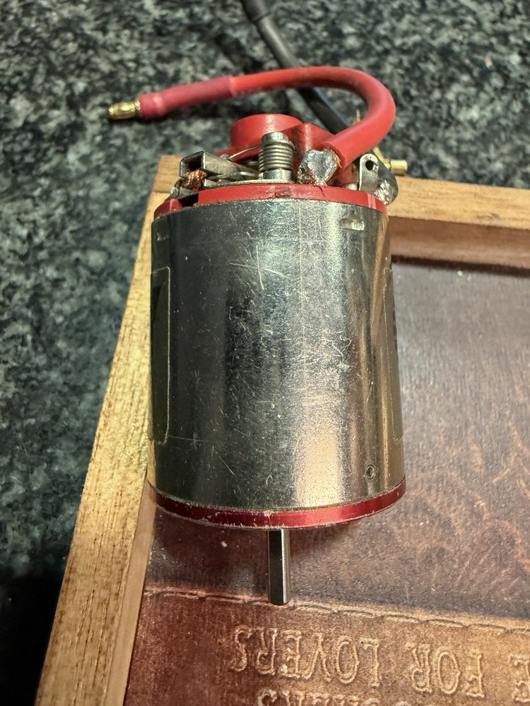Rare Red Trinity Powered Kyosho Rc Brushed Motor. Works !!