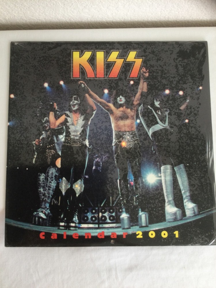 2001 KISS Farewell Concert Tour Sealed Wall Calendar  12" x 12"
