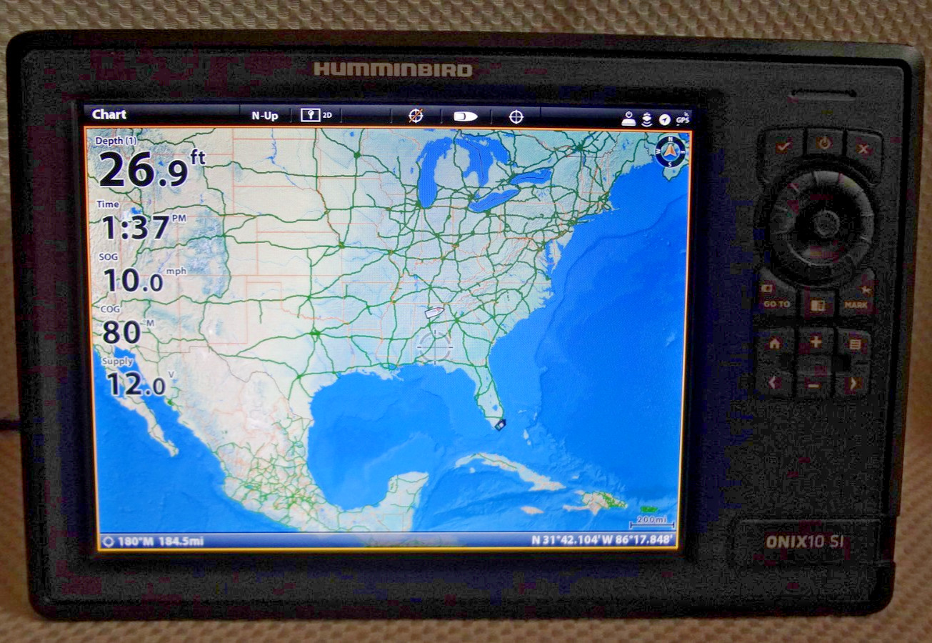 HUMMINBIRD ONIX 10CI NT SI MARINE GPS CHART PLOTTER FISHFINDER RADAR MFD w POWER