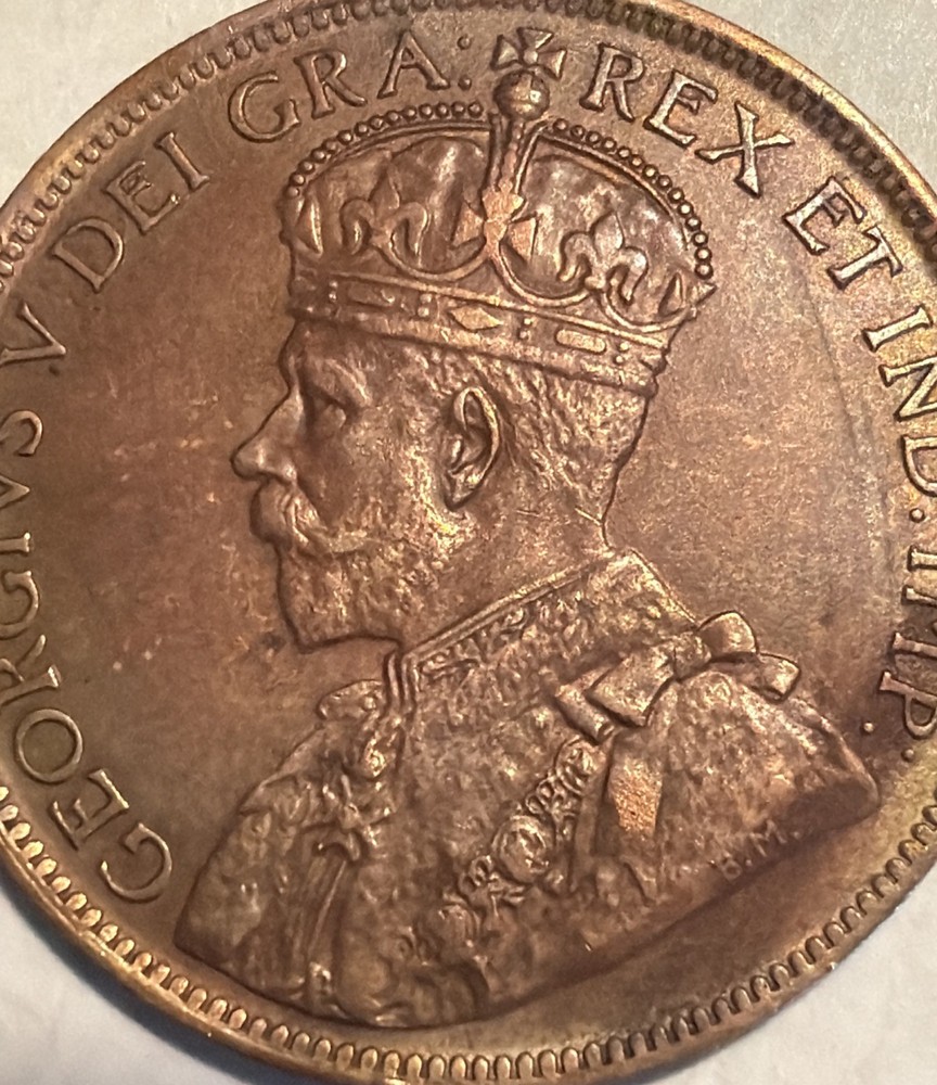 CANADA 1917 One 1 Large Cent King George V