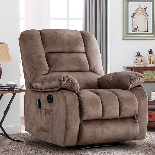 EBELLO Massage Recliner Chairs with Heat & Massage Overstuffed Recliner Chair