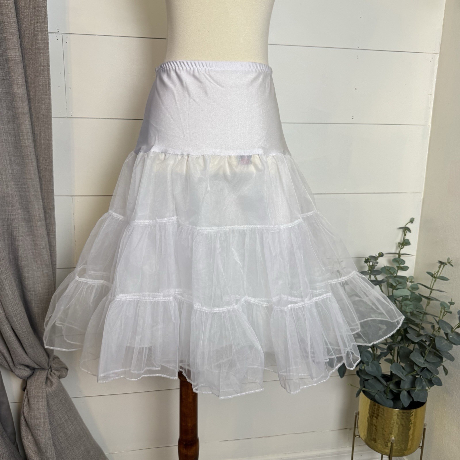 Women’s Grace Karin Petticoat Skirt Crinoline Tutu Dress White Large