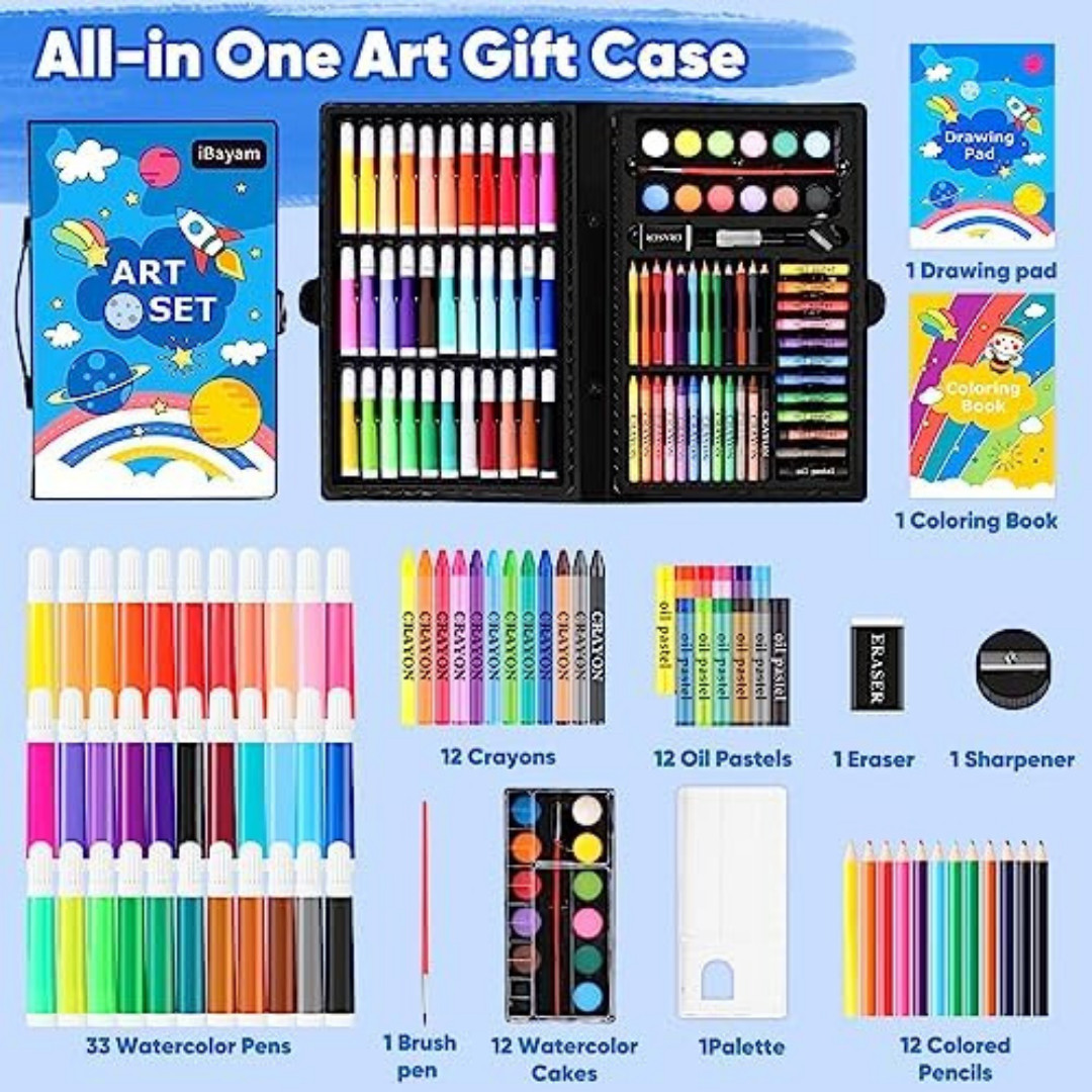 Drawing Kit Painting Art Set Art Kits Gifts Box-Art and Crafts for Kids 149 Pack