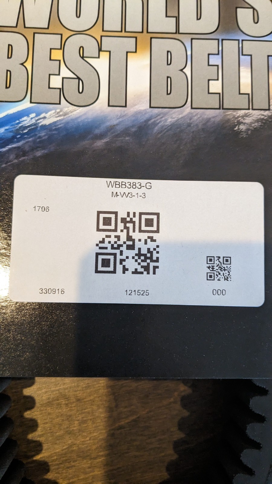 Polaris WBB383-G Boost Worlds Best Clutch Belt