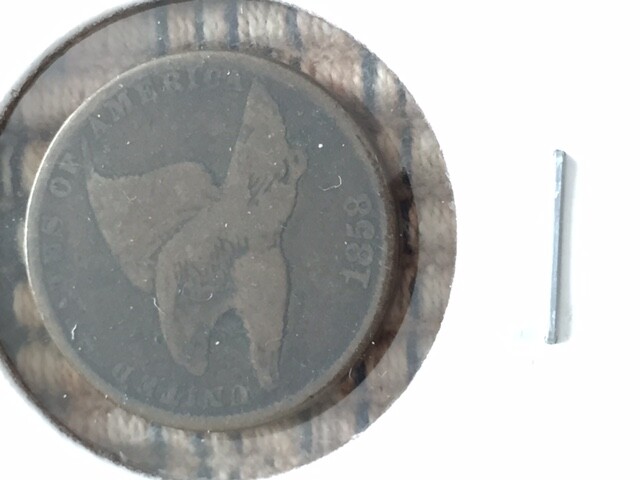 1858 FLYING EAGLE CENT SMALL LETTERS