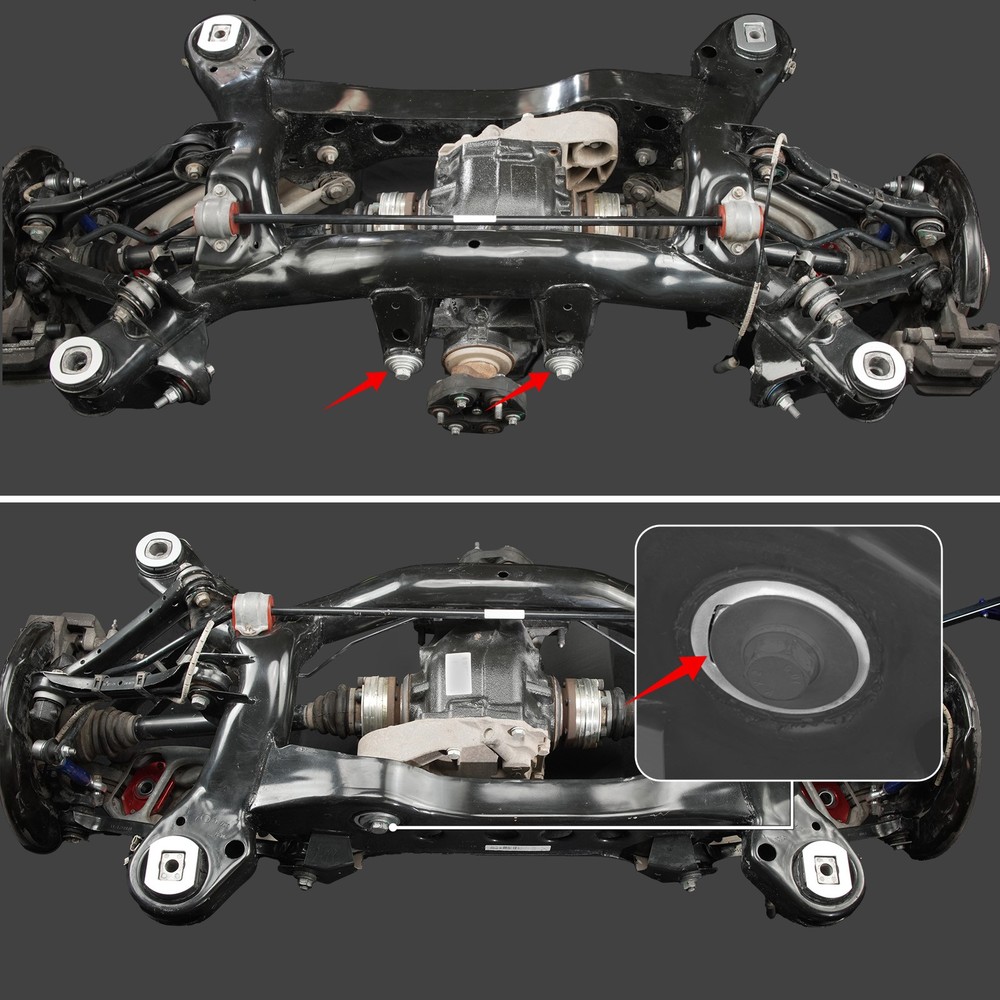 Billet Rear Differential Diff Bushing Insert Kit For BMW E82 E88 E90 E91 E92 E93