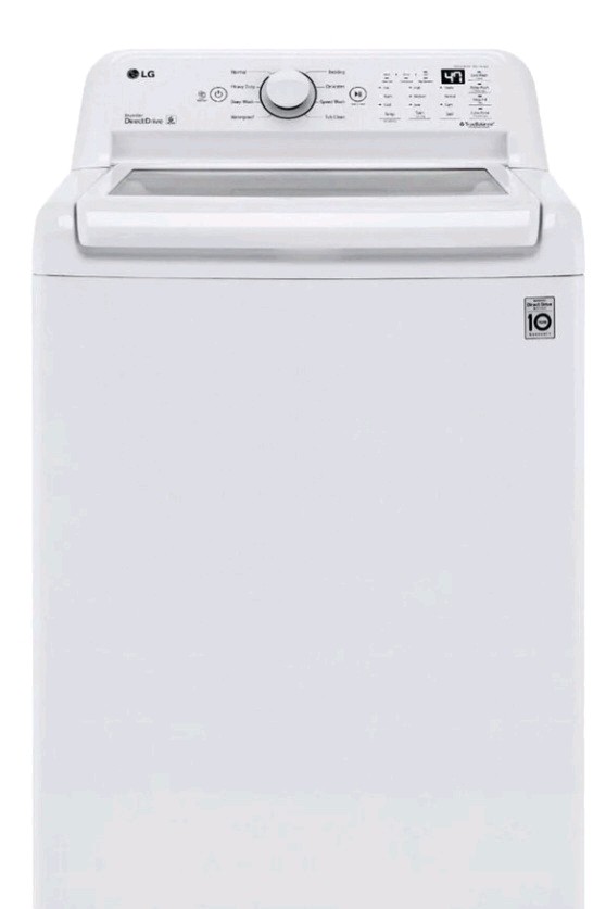White smart LG Washer And Dryer Set