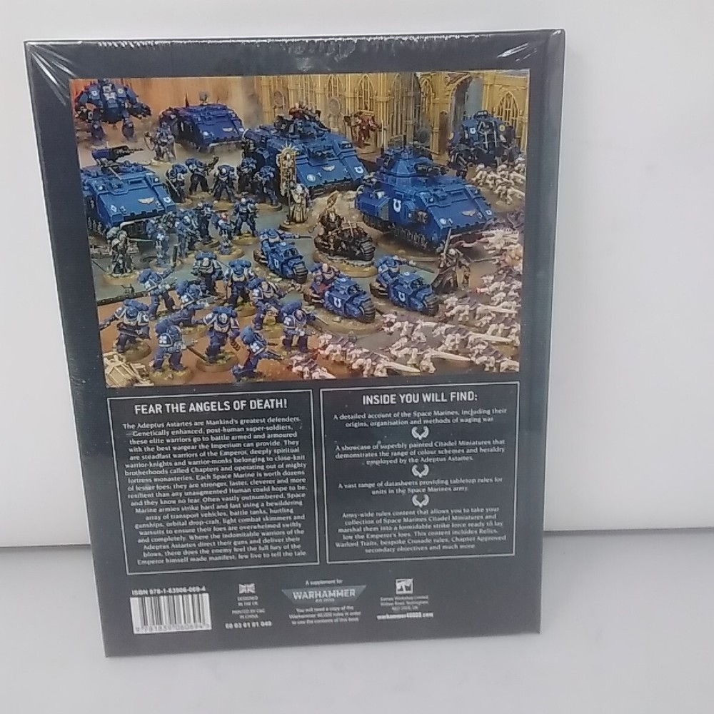 Games Workshop Warhammer 40k Codex: Space Marines 9th Edition Hardcover Book