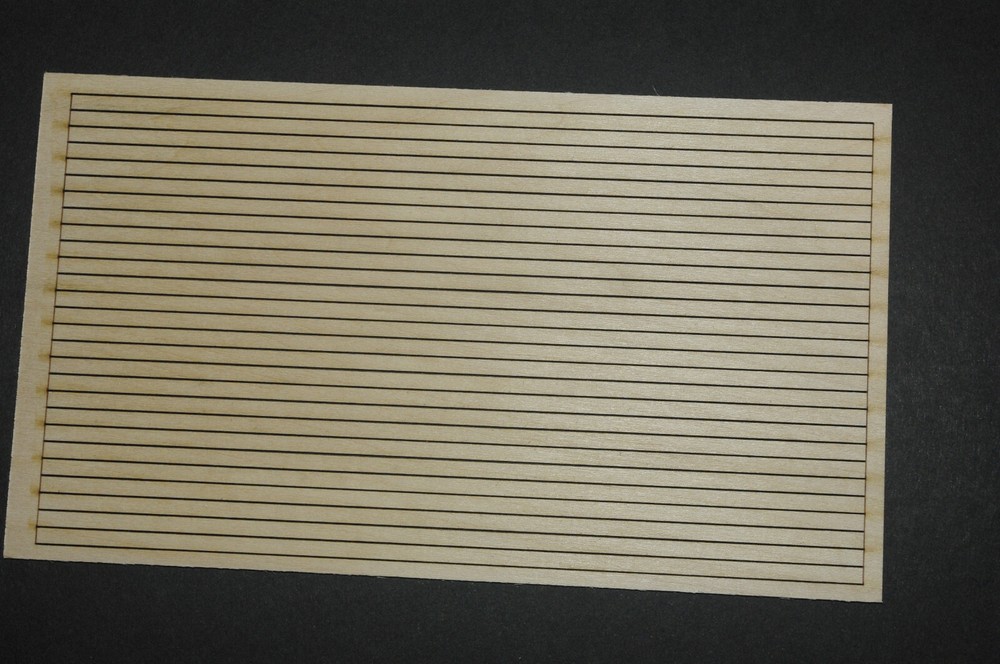 Ho scale lumber set D - 2 X 12 X 48' long, 27 boards per sheet.