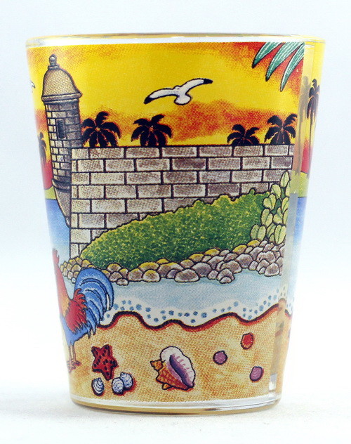 CUBA SUNSET GLASS SHOTGLASS