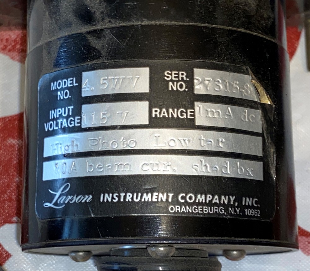 LARSON INSTRUMENT 4.5 WV Reverse Power METER 115V Works