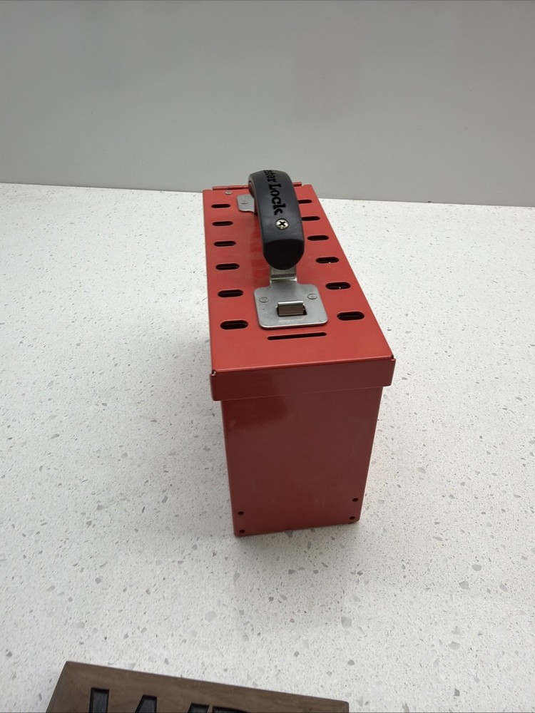 MASTER LOCK 498A Group Lockout Box,12 Locks Max No Locks
