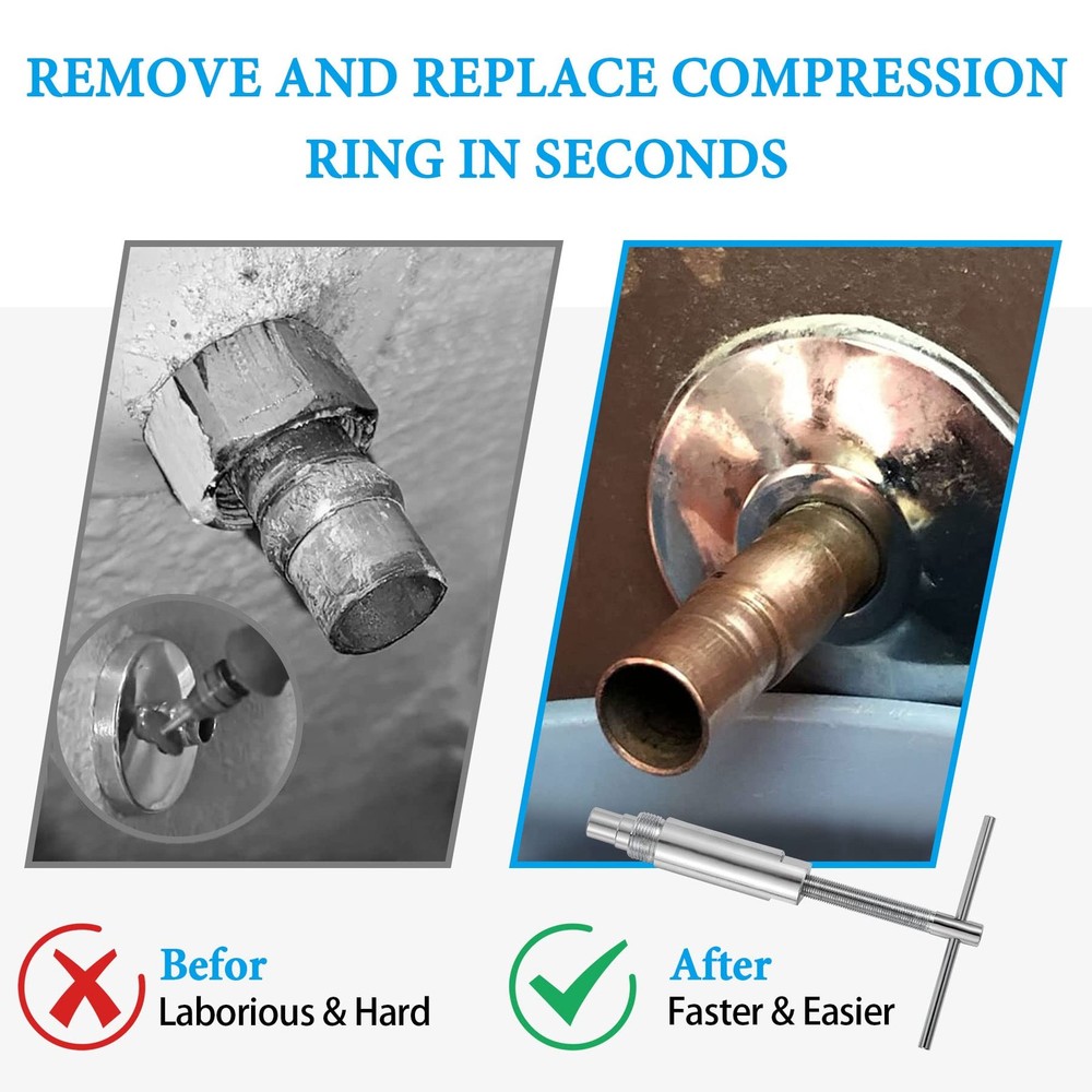 Compression Sleeve Puller and Sleeve Remover for 1/2 Inch Compression Fitting...