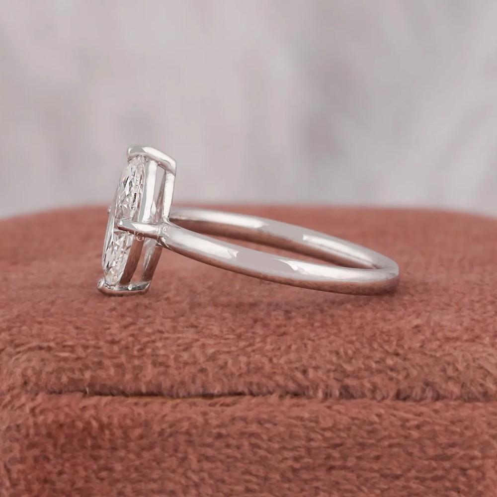 2.19 CT Round Simulated Diamond Engagement Ring Solid 925 White Sterling Silver