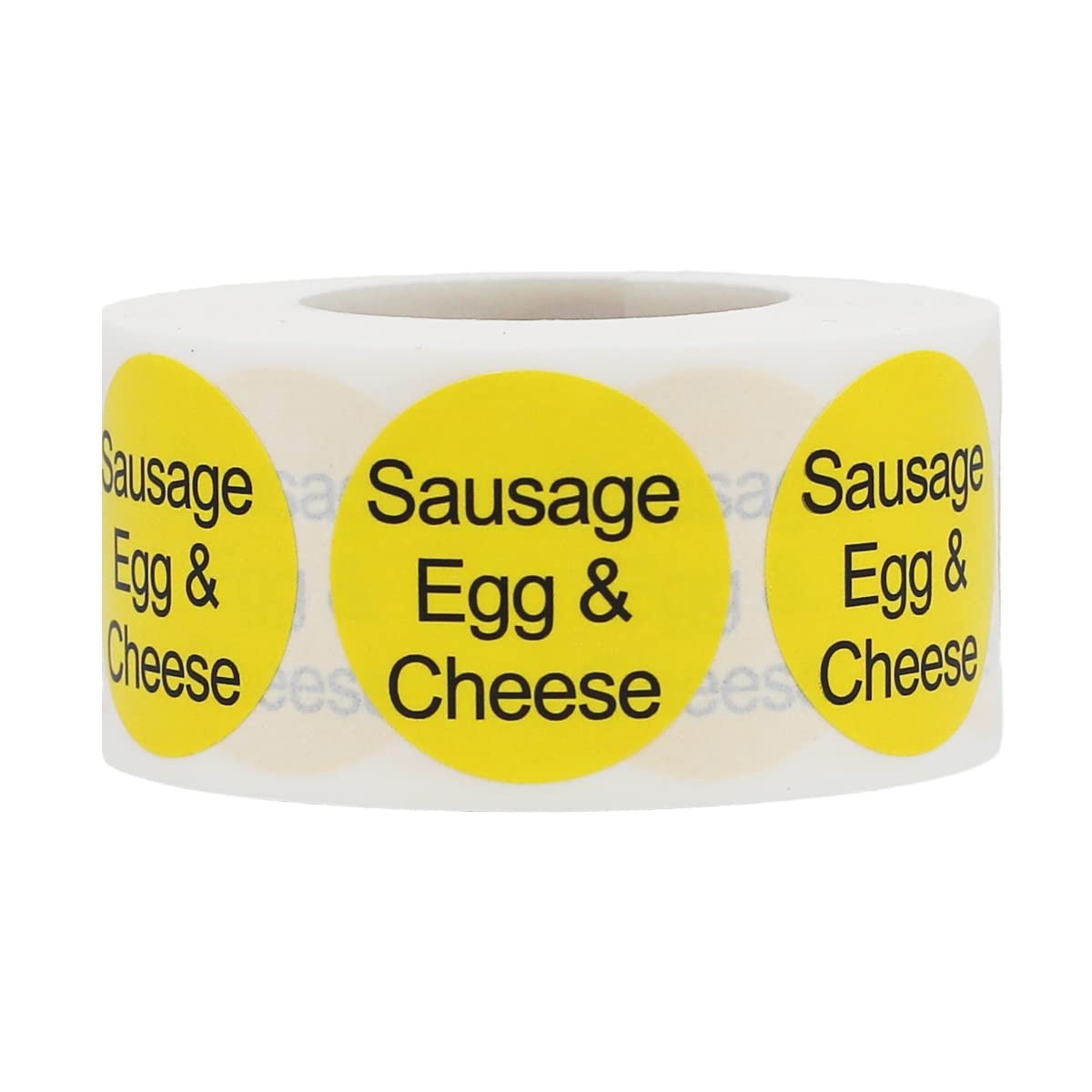 Sausage, Egg & Cheese Deli Labels 1 Inch Round 1 inch, &