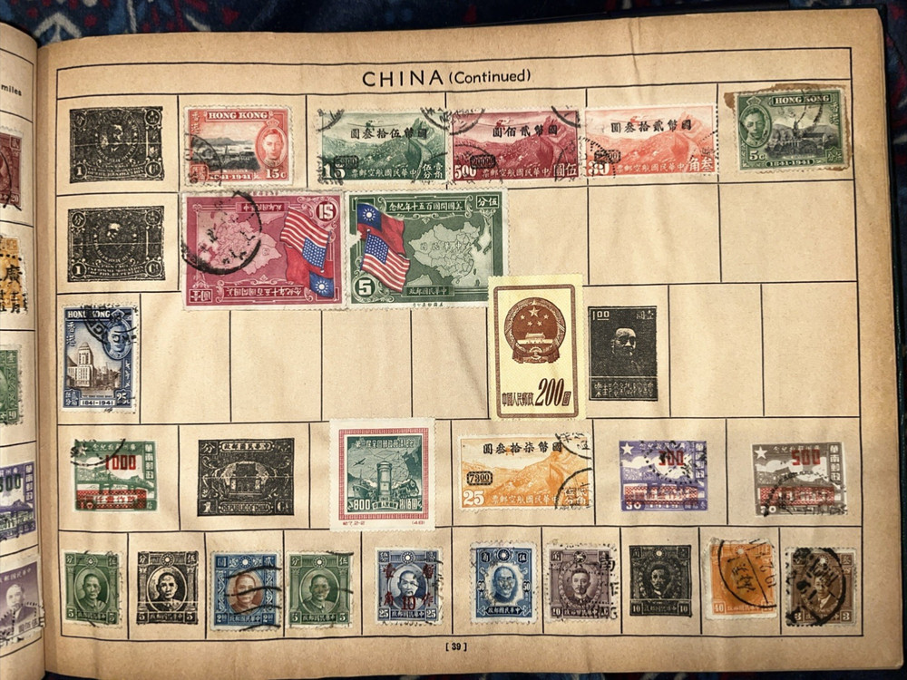 The Modern Collectors Postage Stamp Album Whitman Publishing is Used Age Damage