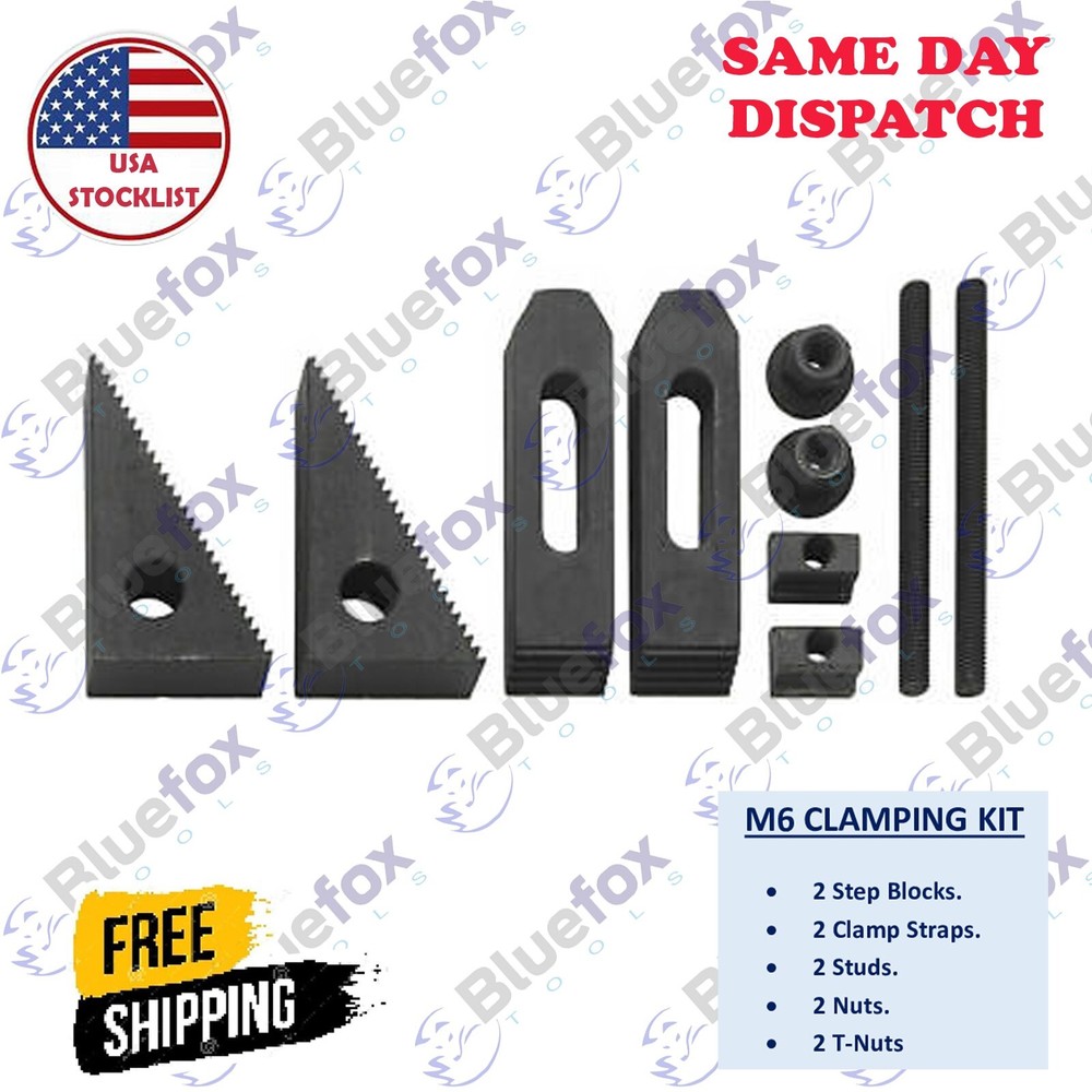 M6 CLAMPING KIT SET FOR ROTARY TABLE 3" & 4"
