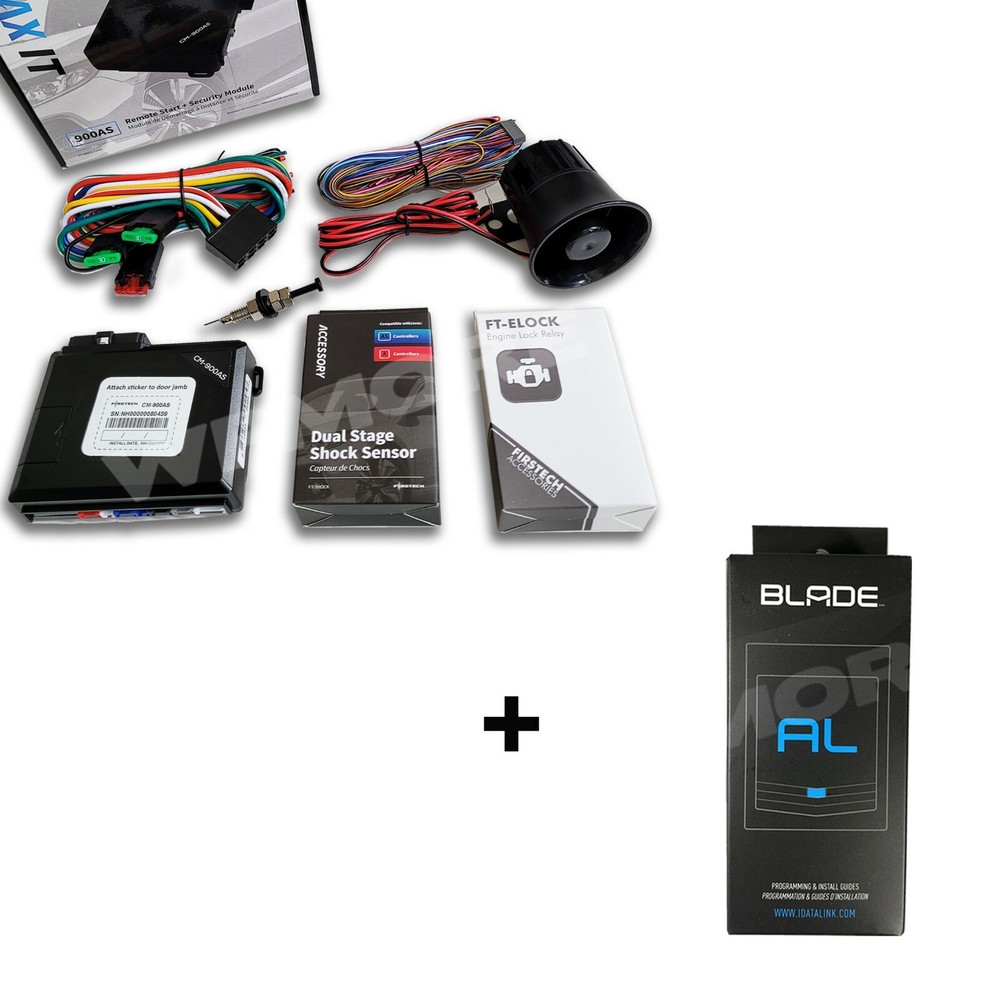 Firstech CM-900AS Controller Remote Start Security MAX IT Kit + Blade-AL Bypass