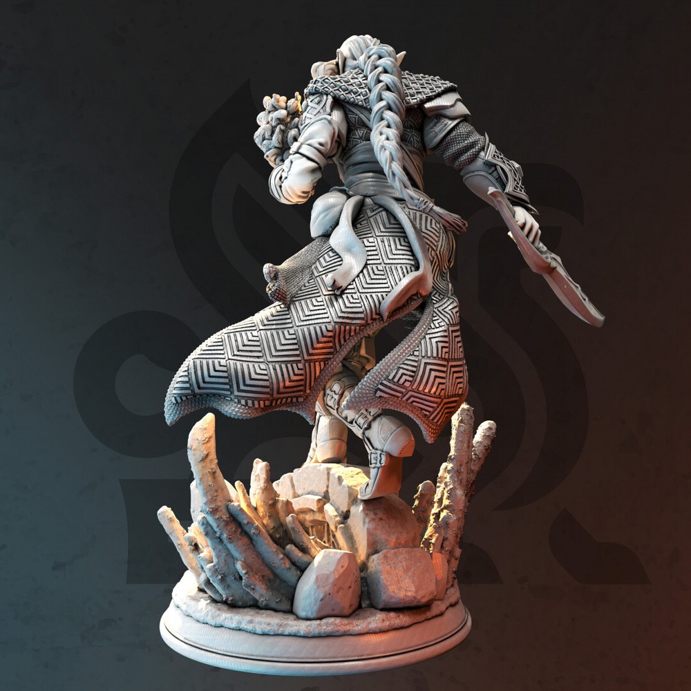 Cordon Blades Drow Rogue Arcane Trickster Miniature | D&D DnD |