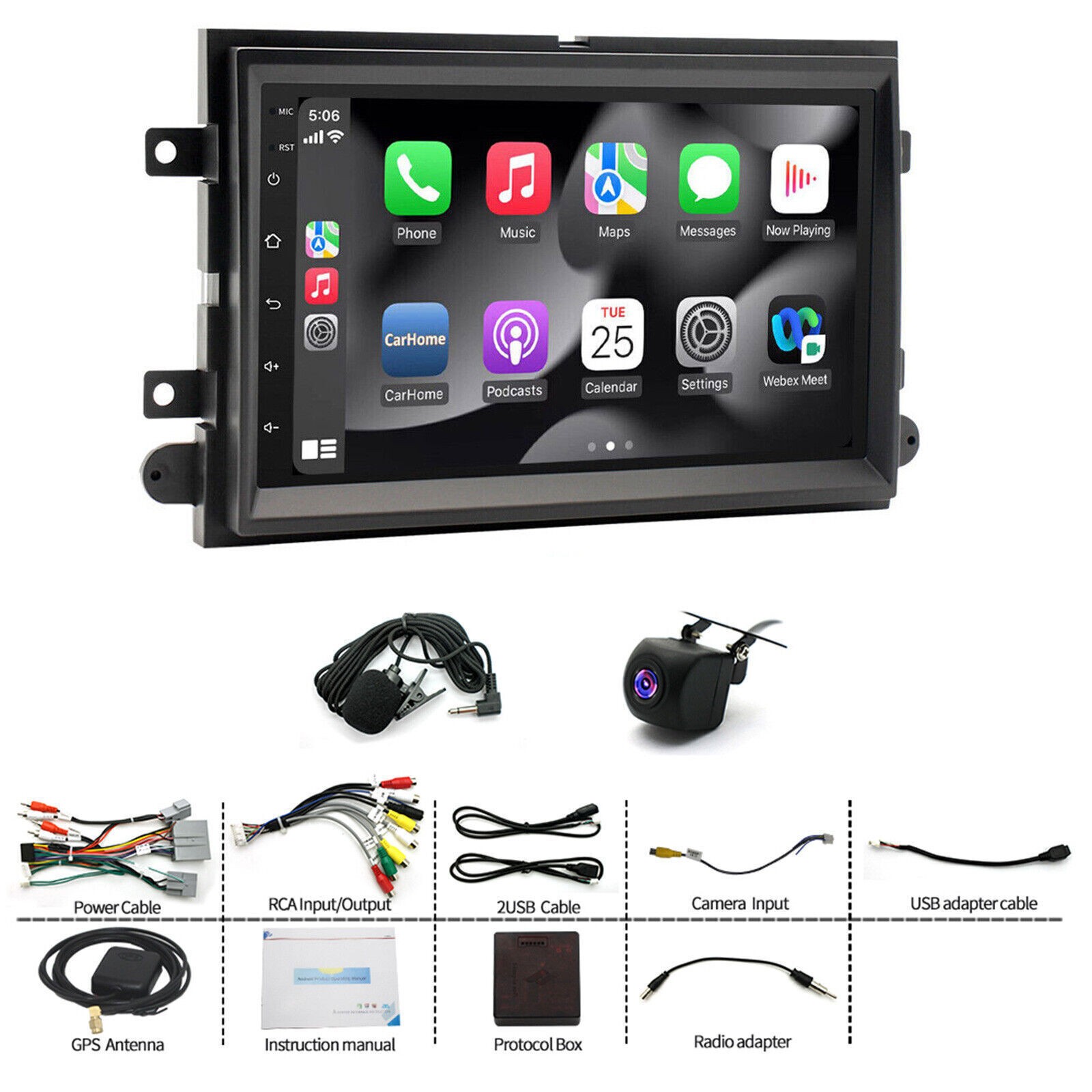 32G Apple Carplay For 2008-2016 Ford F-250 F-350 Super Duty Car Stereo Radio