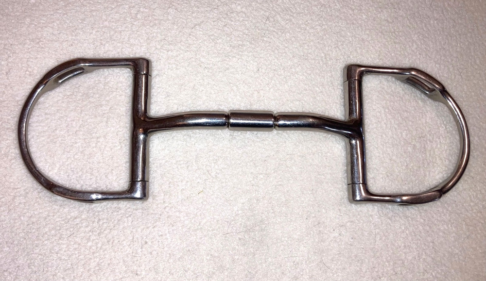 Myler SS D-Ring Comfort Snaffle Bit with Hooks-5"