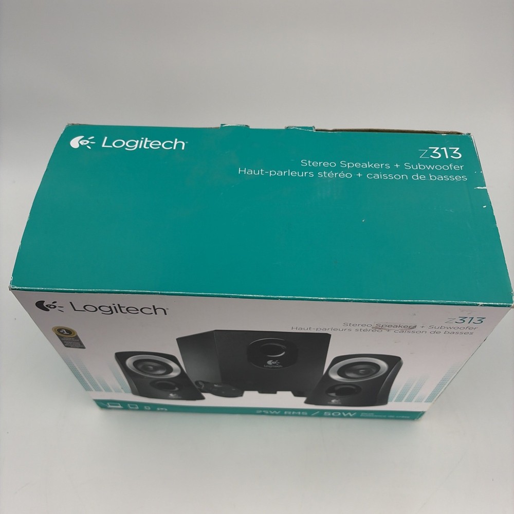 Logitech Z313 Speaker System for TV Home Computer MAC or PC