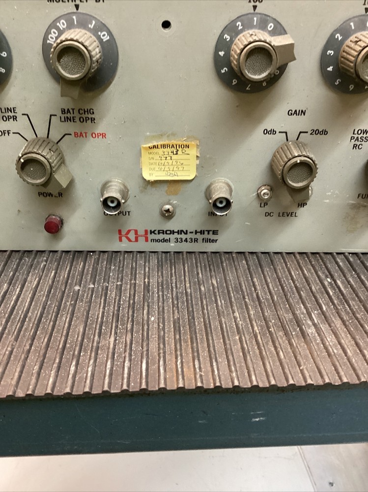 Krohn-Hite model #3343R Filter