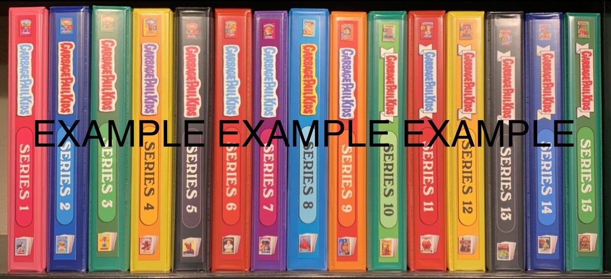 1986 TOPPS GARBAGE PAIL KIDS OS6 ORIGINAL SERIES 6 COMPLETE 88 CARD SET W/BINDER