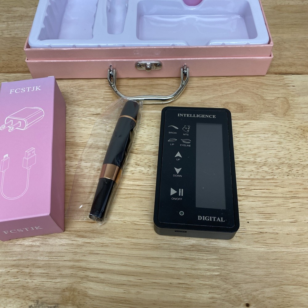 FCSTJK Permanent Makeup Machine, With 10pcs 1RL-Ombre Powder Brows