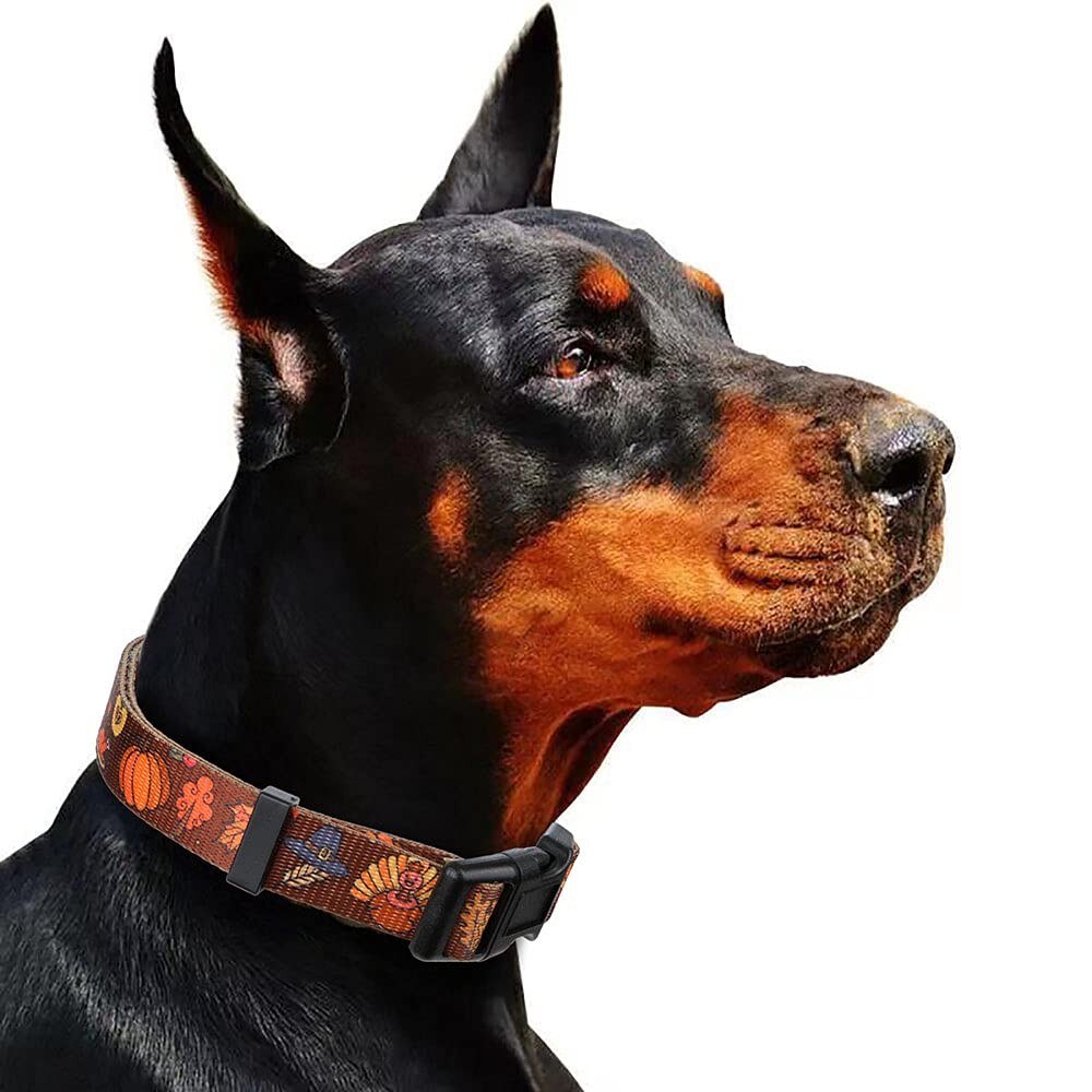 Small Size Dog Collars, Fall, Halloween, Thanksgiving Theme, Adjustable, Pet