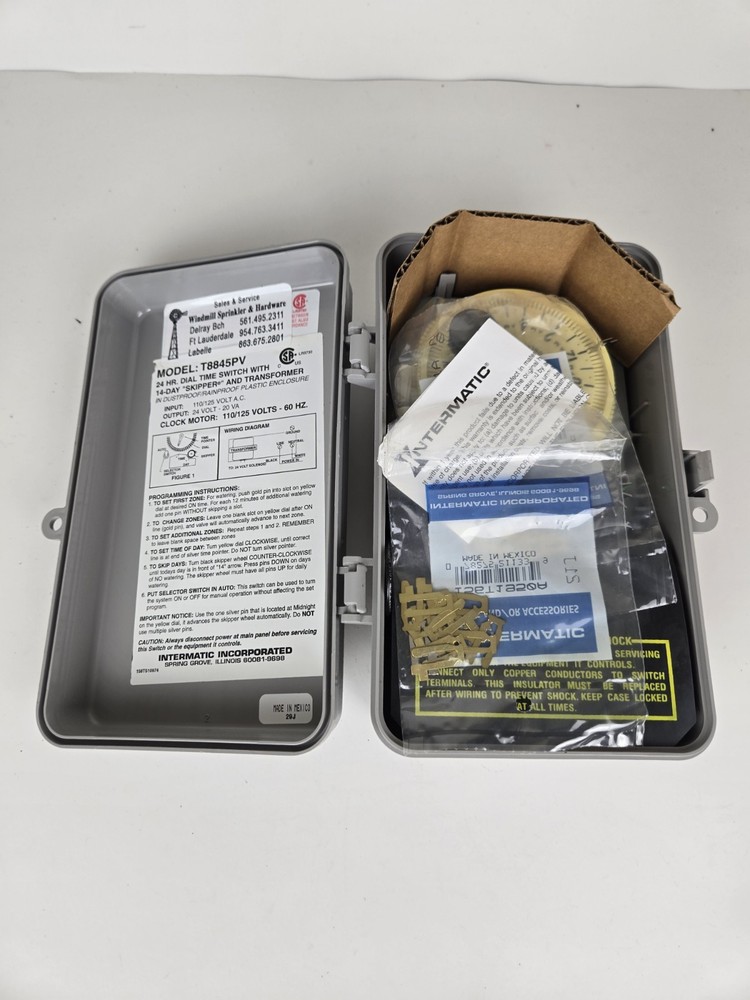 Intermatic T8845PV SPST 125-Volt Mechanical Cycle Irrigation Timer Switch