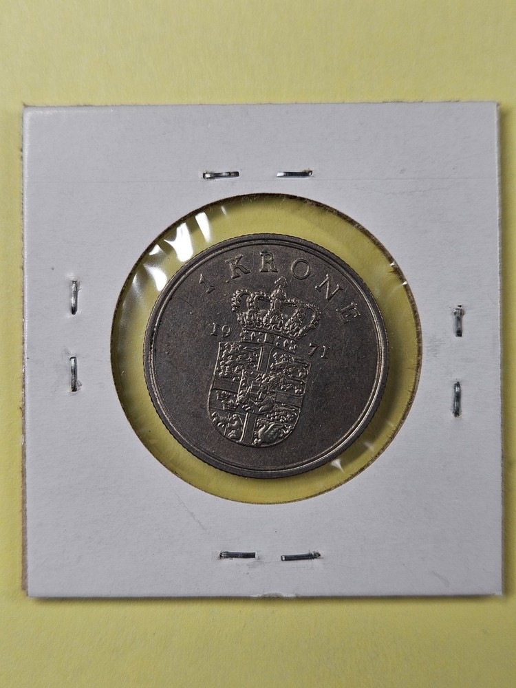 COINS - DENMARK - 1 KRONE 1971