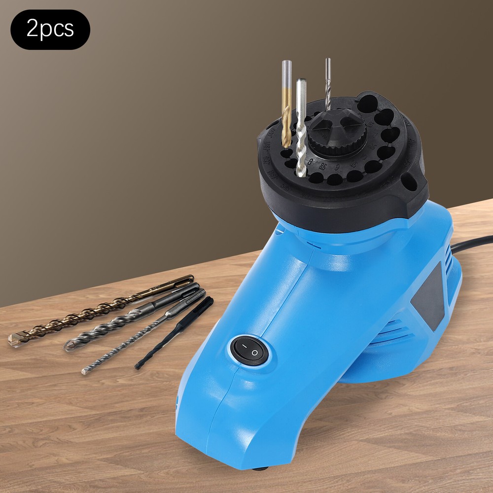 2x Electric Drill Bit Sharpener Drill Grinder Machine Twist Drive Drill 3mm-12mm